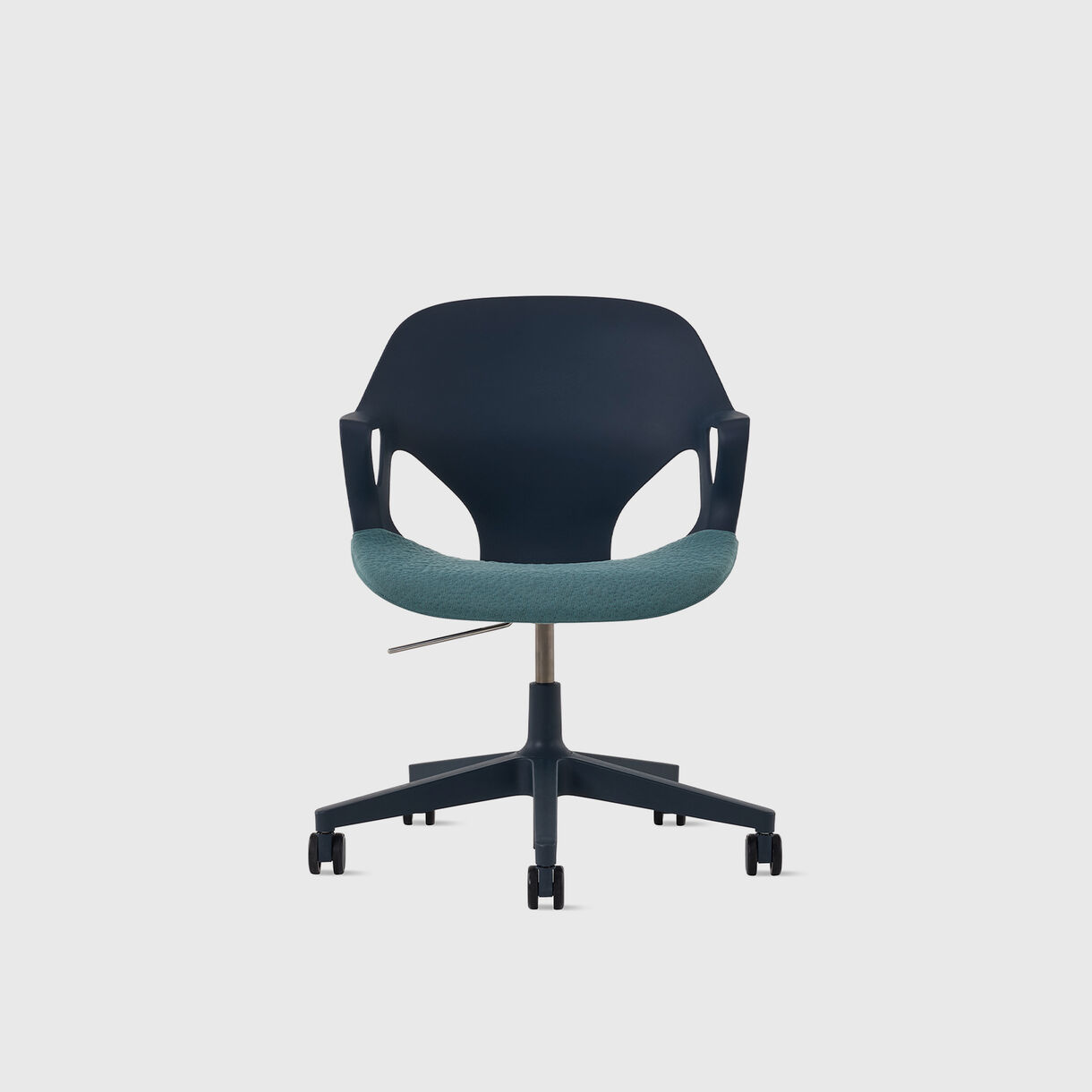 Zeph Multipurpose Chair, Fixed Arms, Nightfall & Glacier Upholstery