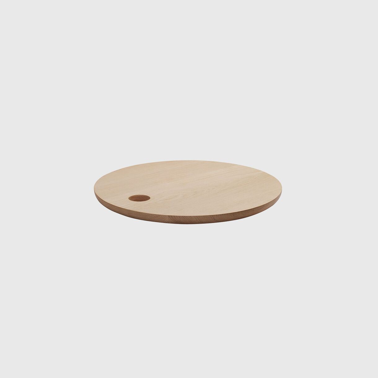 Cut Cutting Board, Round, Oak