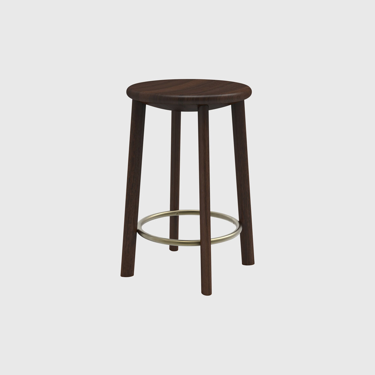 Bowl Stool, Counter Walnut