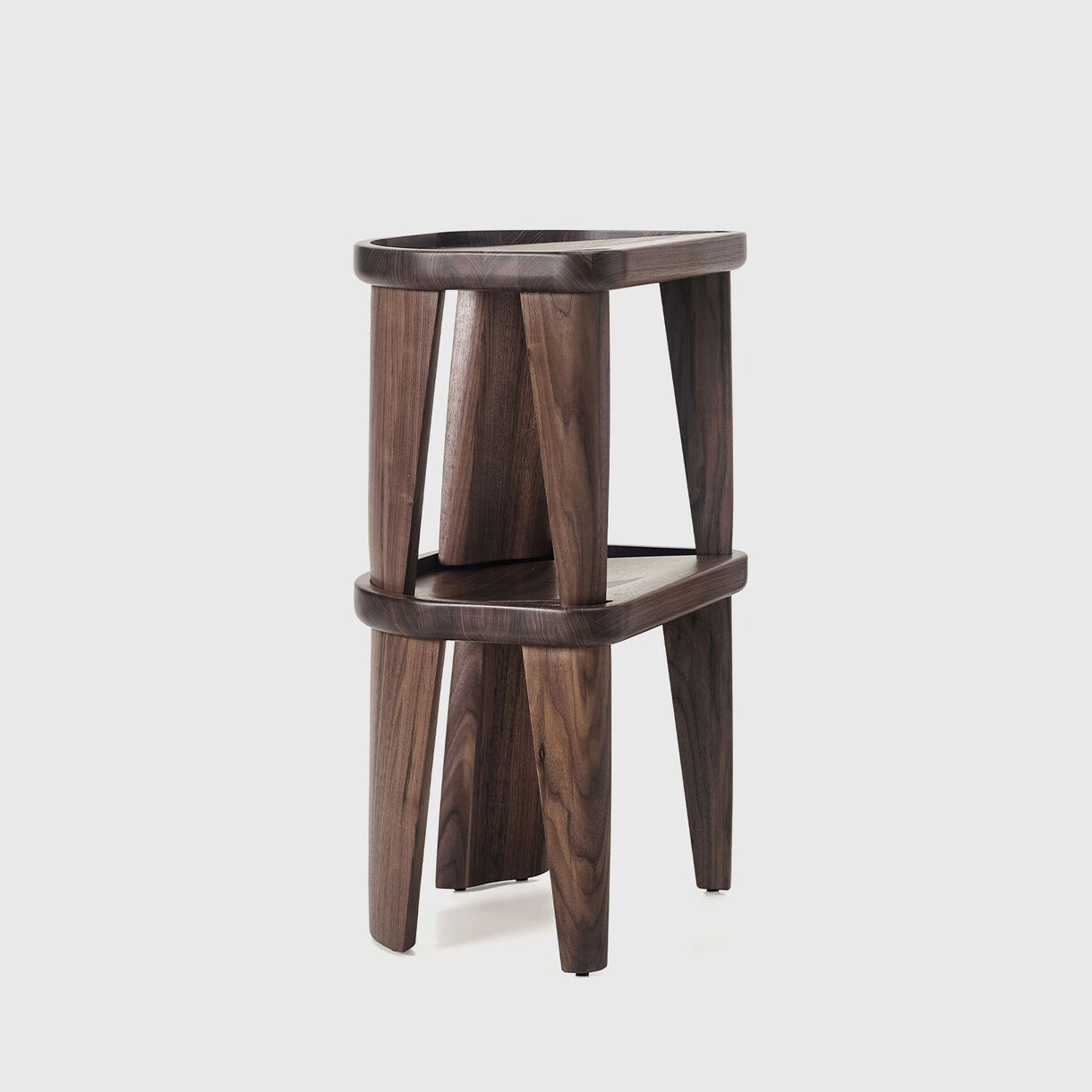 Cluster Stool, Walnut