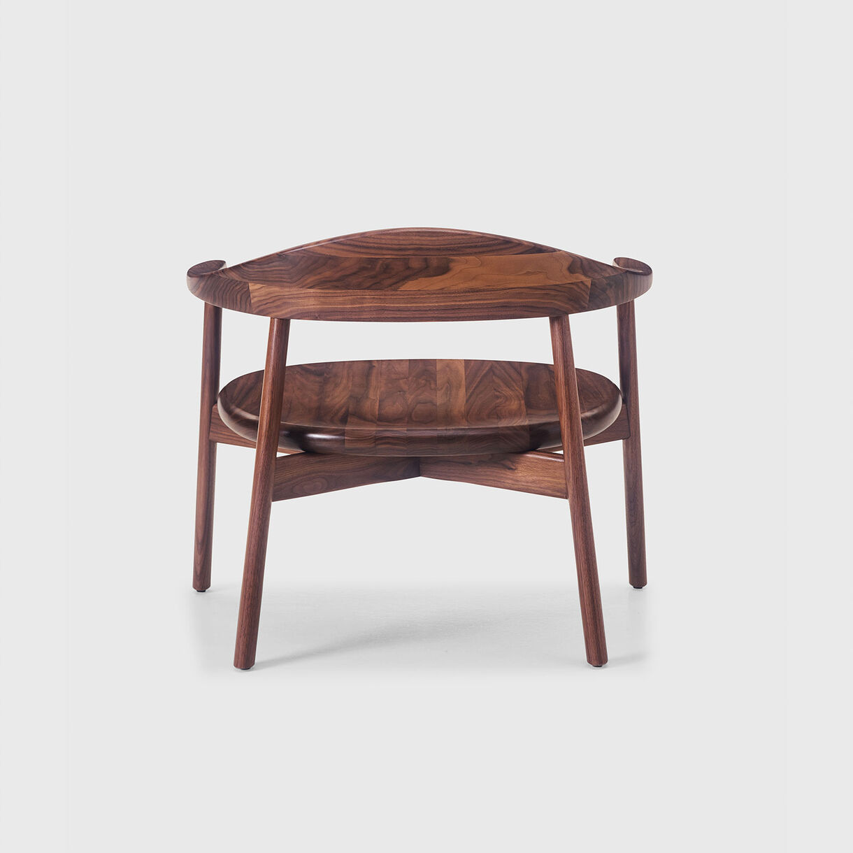 Pebble Lounge Armchair, Walnut