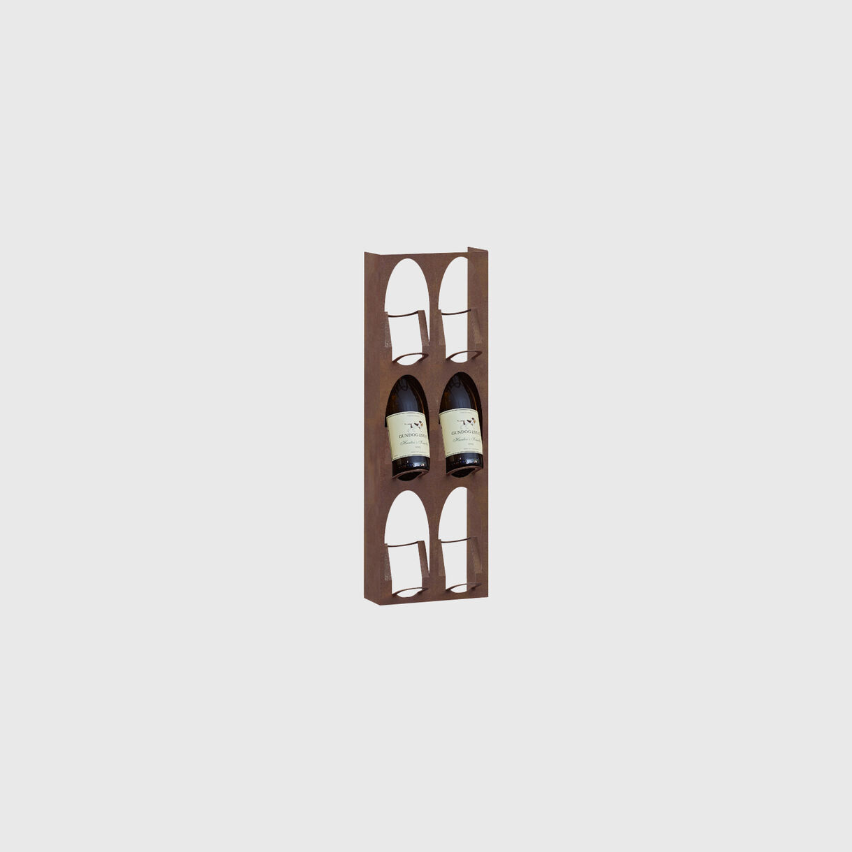 Libreria del Vino, 6 Bottle, Vertical, Corten