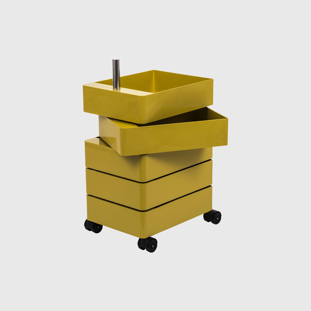 360° 5 Drawer Container, Yellow