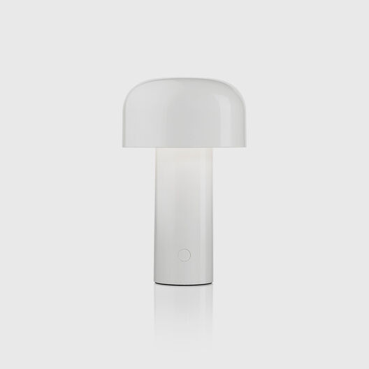 Bellhop Unplugged Portable Table Lamp, Gloss White