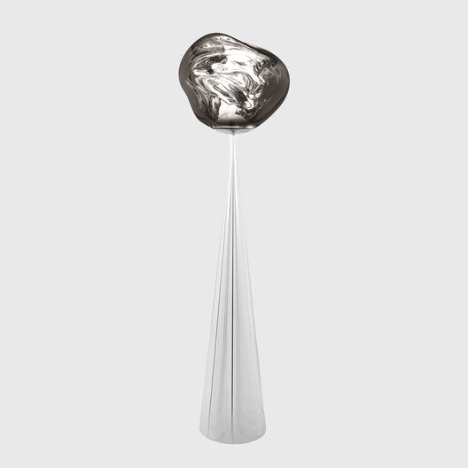 Melt Cone Fat Floor Lamp, Silver Base