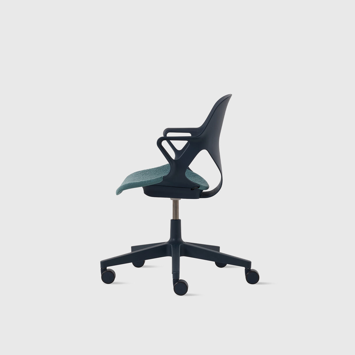 Zeph Multipurpose Chair, Fixed Arms, Nightfall & Glacier Upholstery