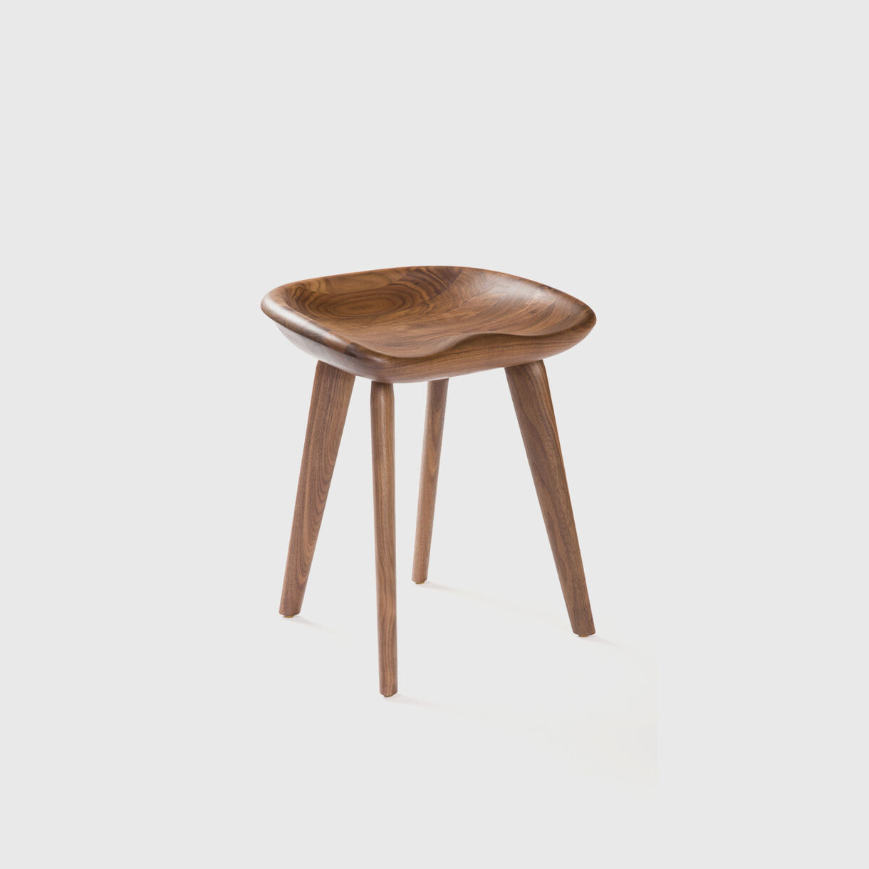 Tractor Low Stool, Walnut