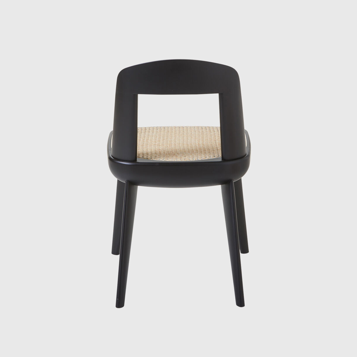 Brutus Chair Cane, Ebonized Beech, Natural Vienna Cane