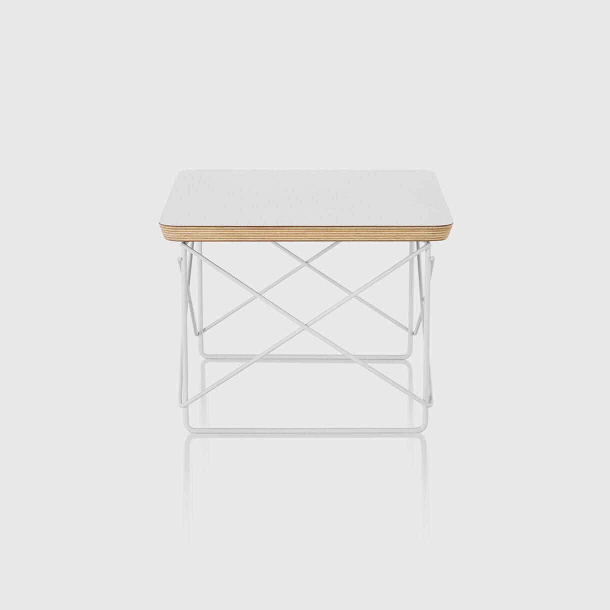 Eames Wire Base Low Table, White