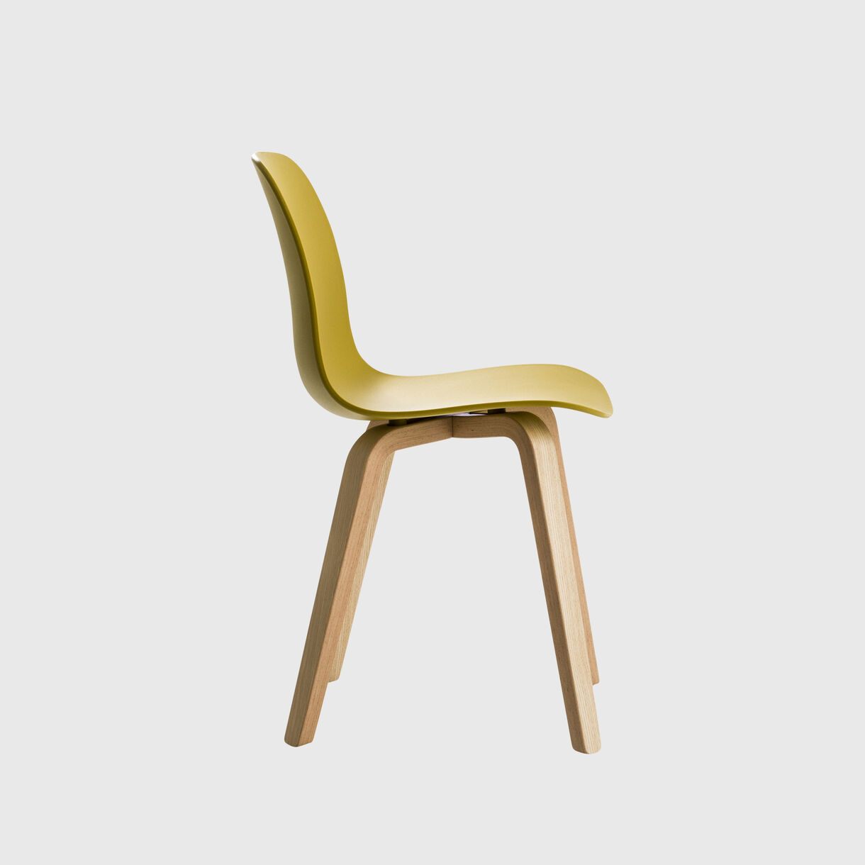 Substance Chair, Plywood Legs, Mustard, Ash Natural