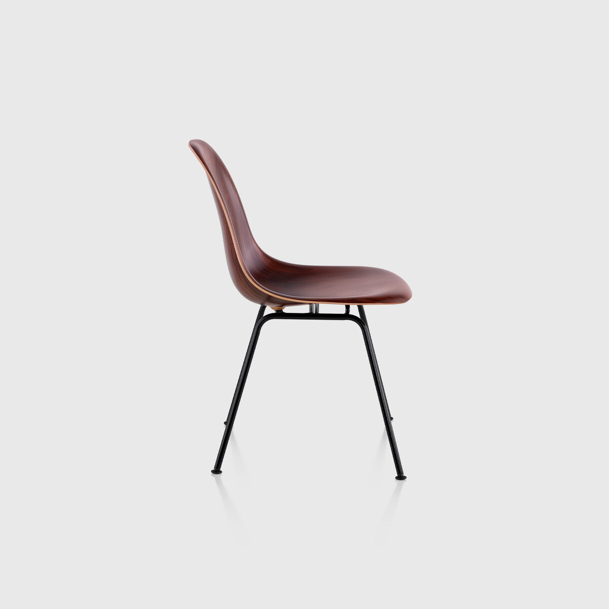 Eames Moulded Wood Side Chair, 4-Leg Base