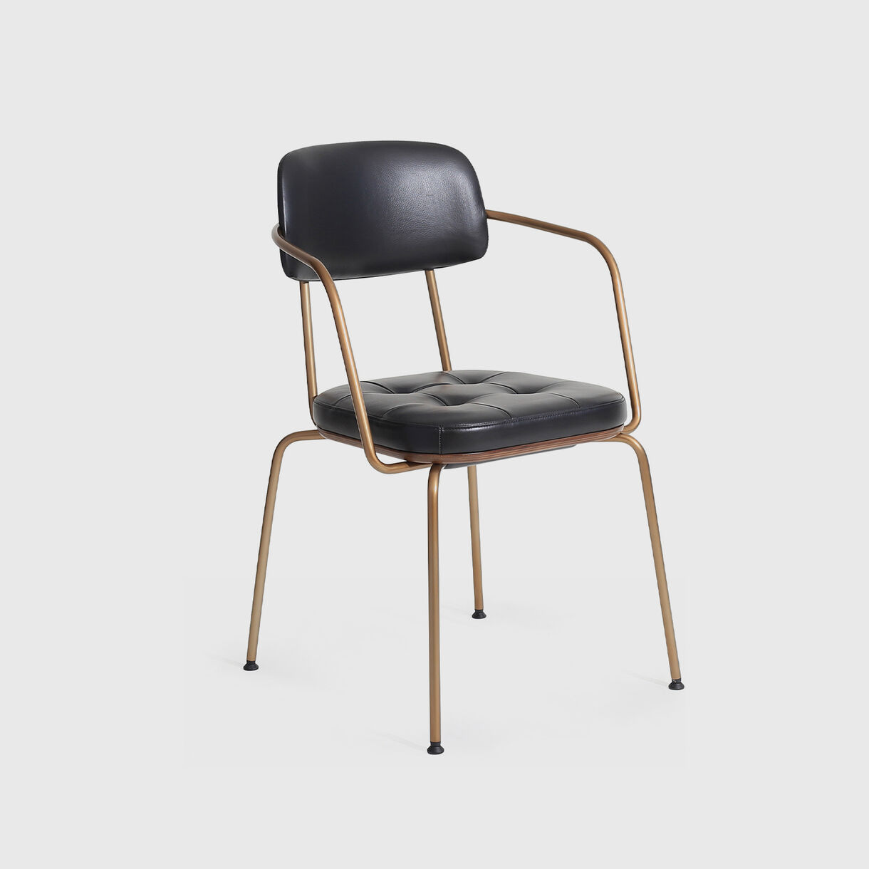 Utility Stacking Armchair U, Black Leather