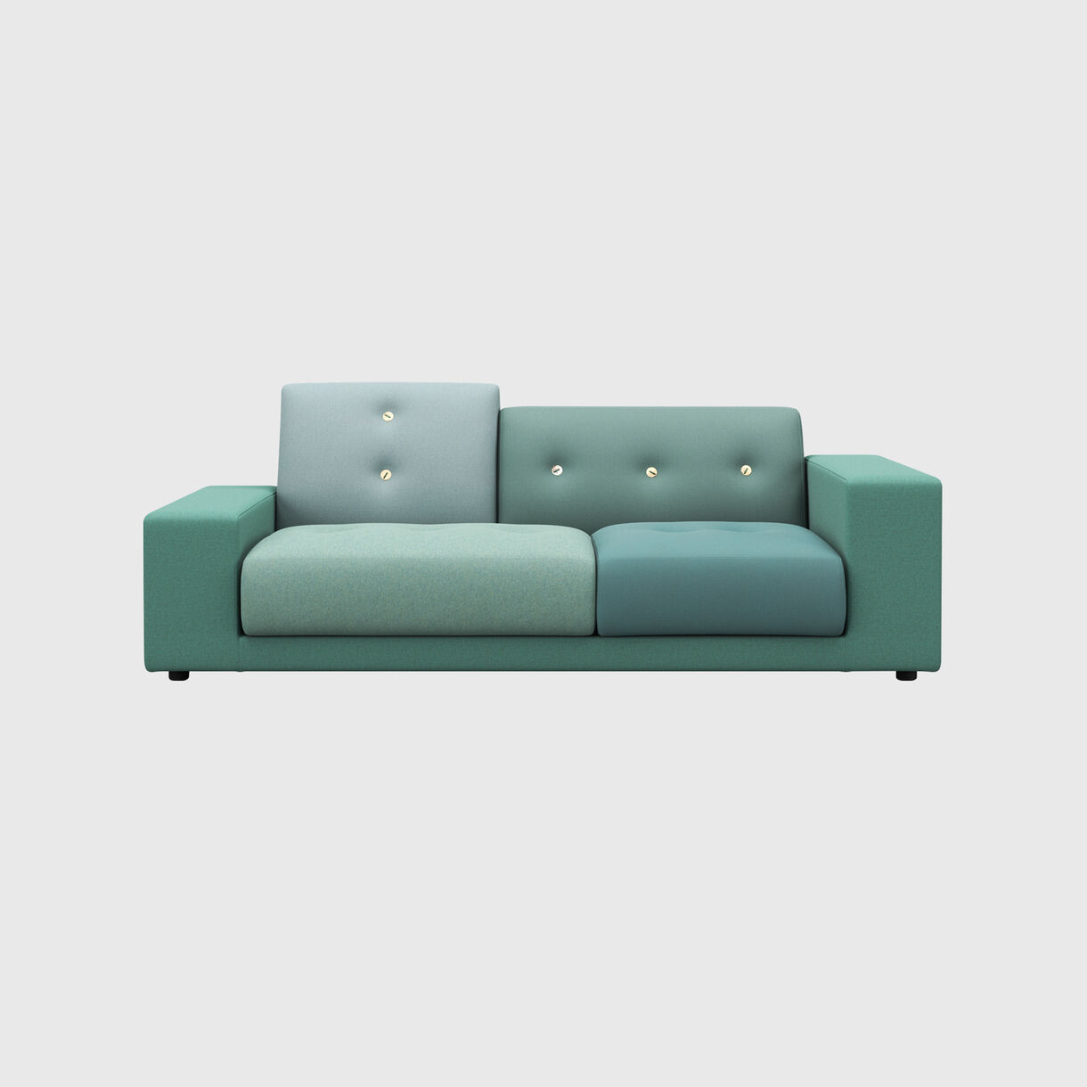 Polder Compact Sofa, Left, Fabric Mix - Sea Green