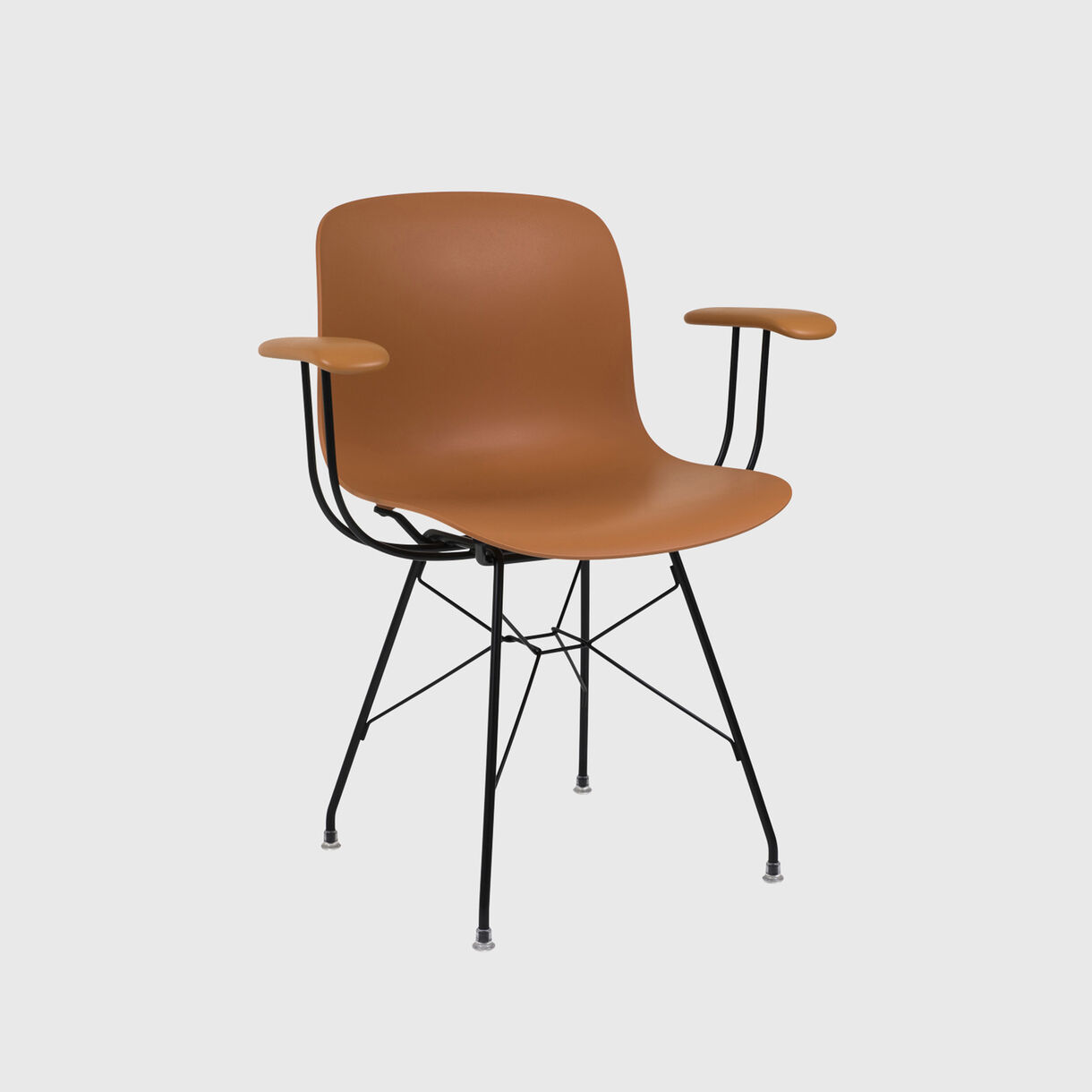 Troy Wireframe Armchair, Brown