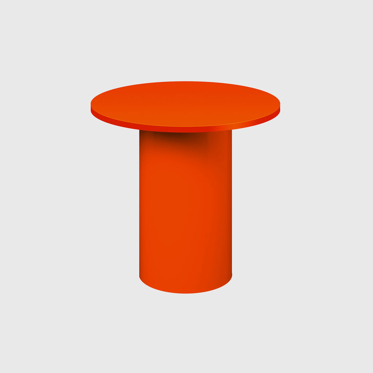 Enoki Metal Side Table, High, Pure Orange