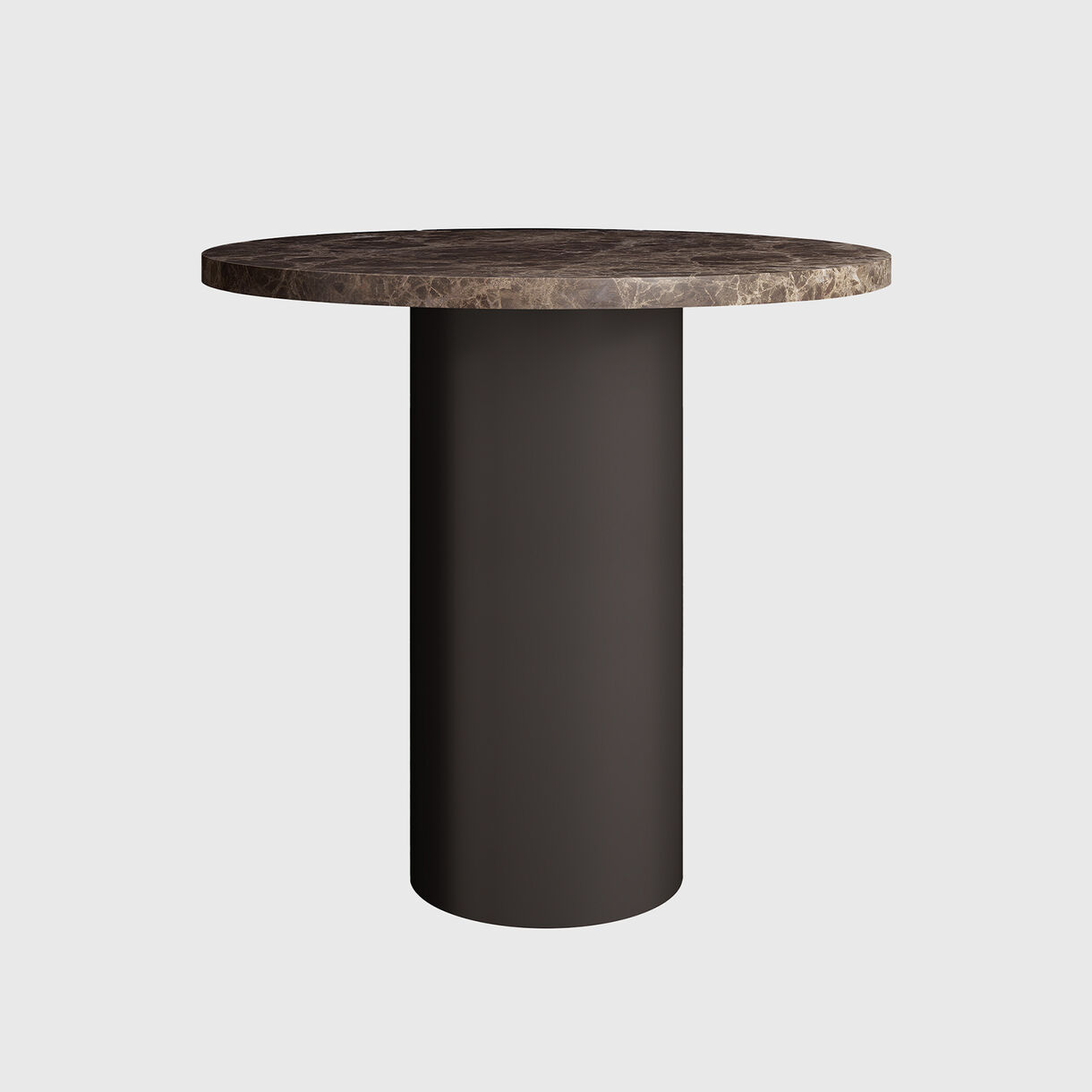 Enoki Cafe Table, Espresso, Dark Emperador