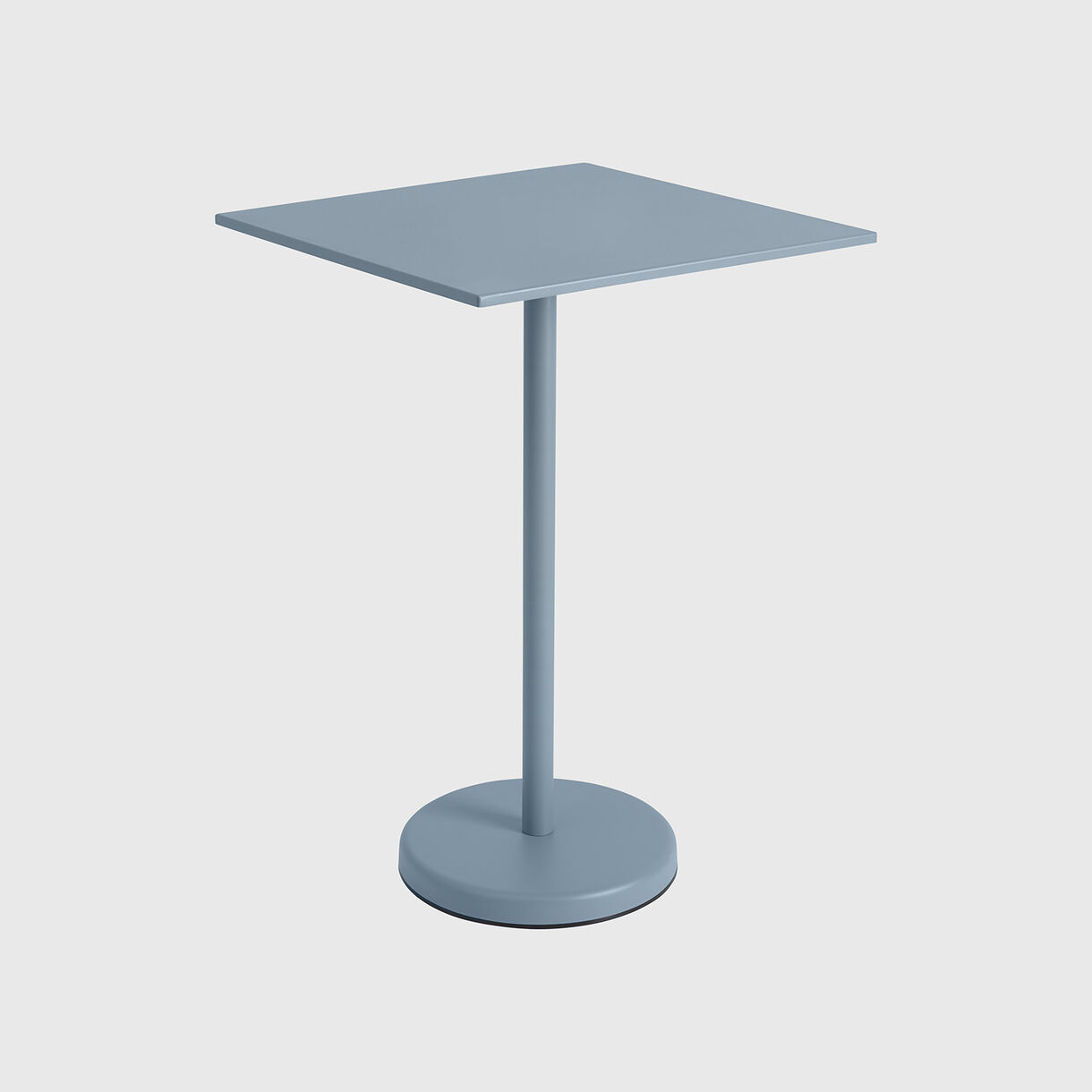 Linear Steel High Cafe Table, High, Pale Blue