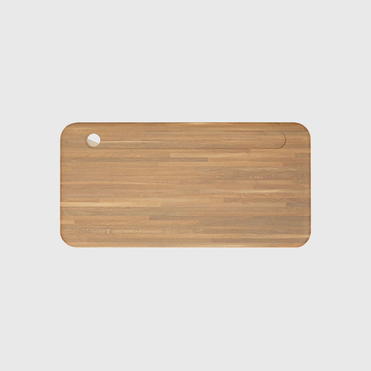 Slab Individual Desk, Natural Oak