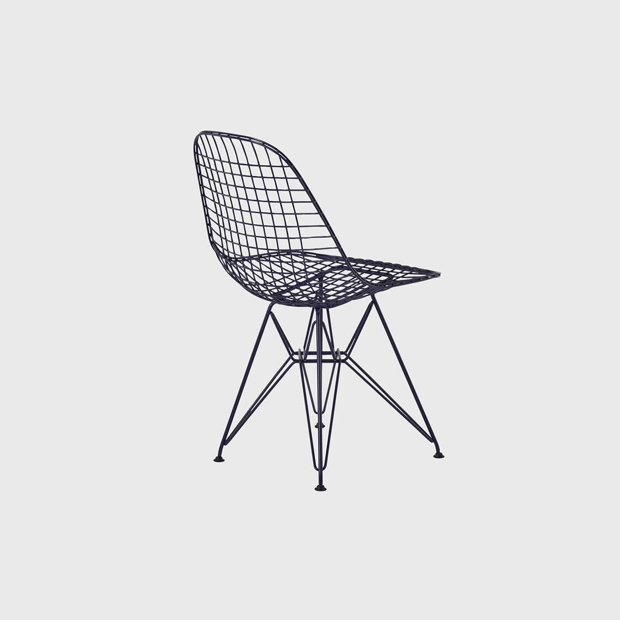 HM x Hay Eames Wire Outdoor Chair, Wire Base, Black Blue