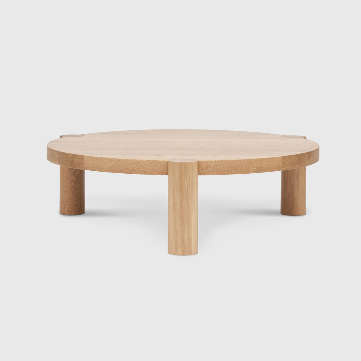 Breadstick Coffee Table, Round, Oak