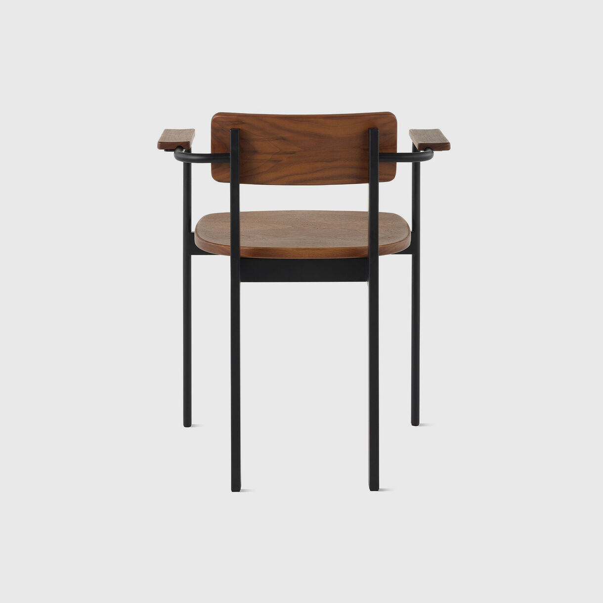 Betwixt Chair with Arms, Walnut & Black