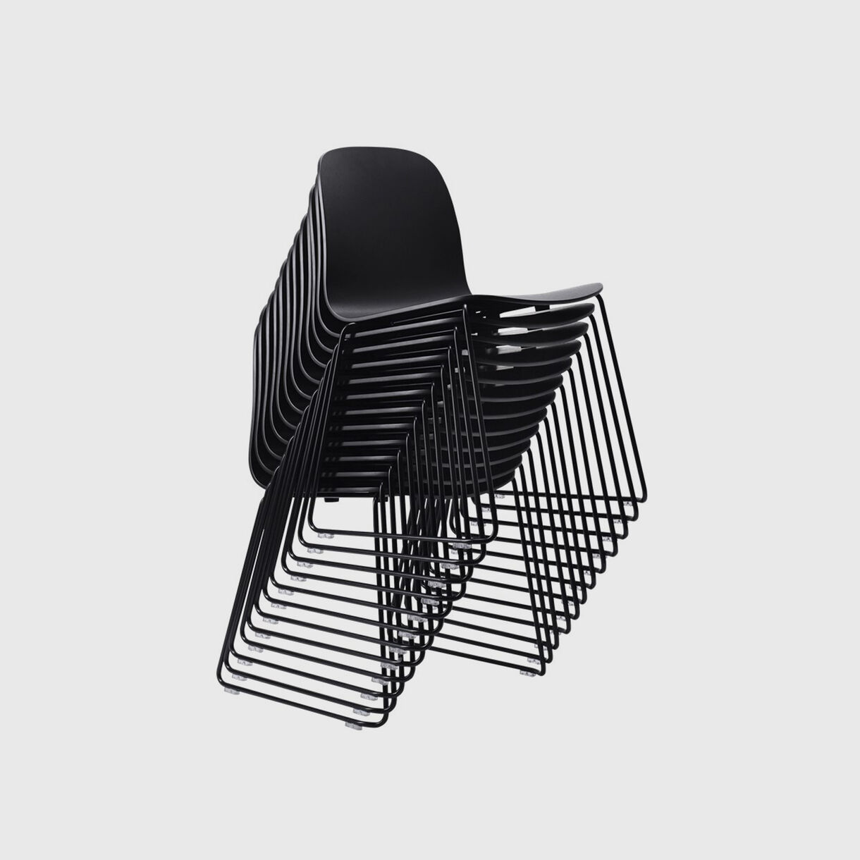 Visu Chair Sled Base, Black