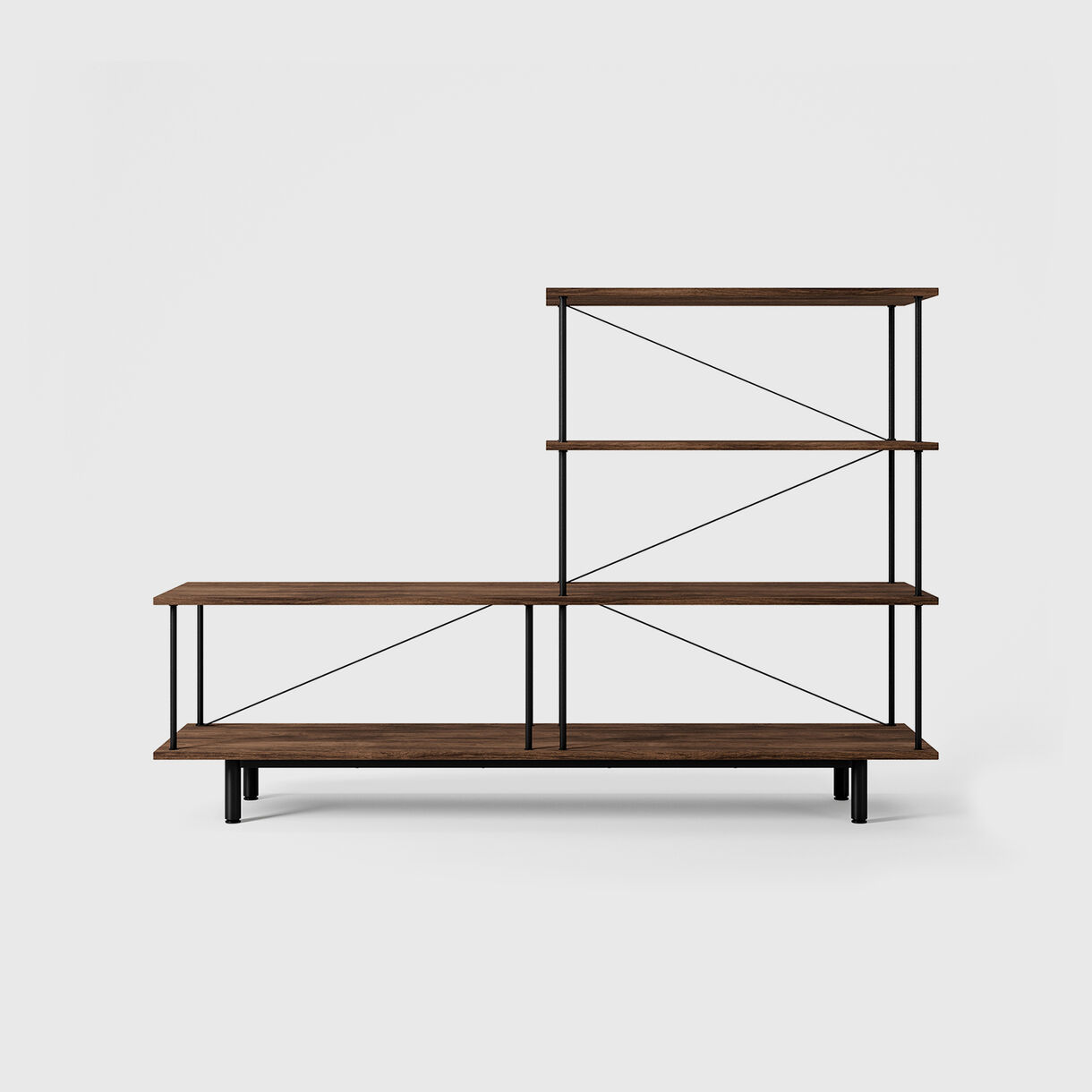 Seiton 2-2 Shelving, 2-2 R, Walnut