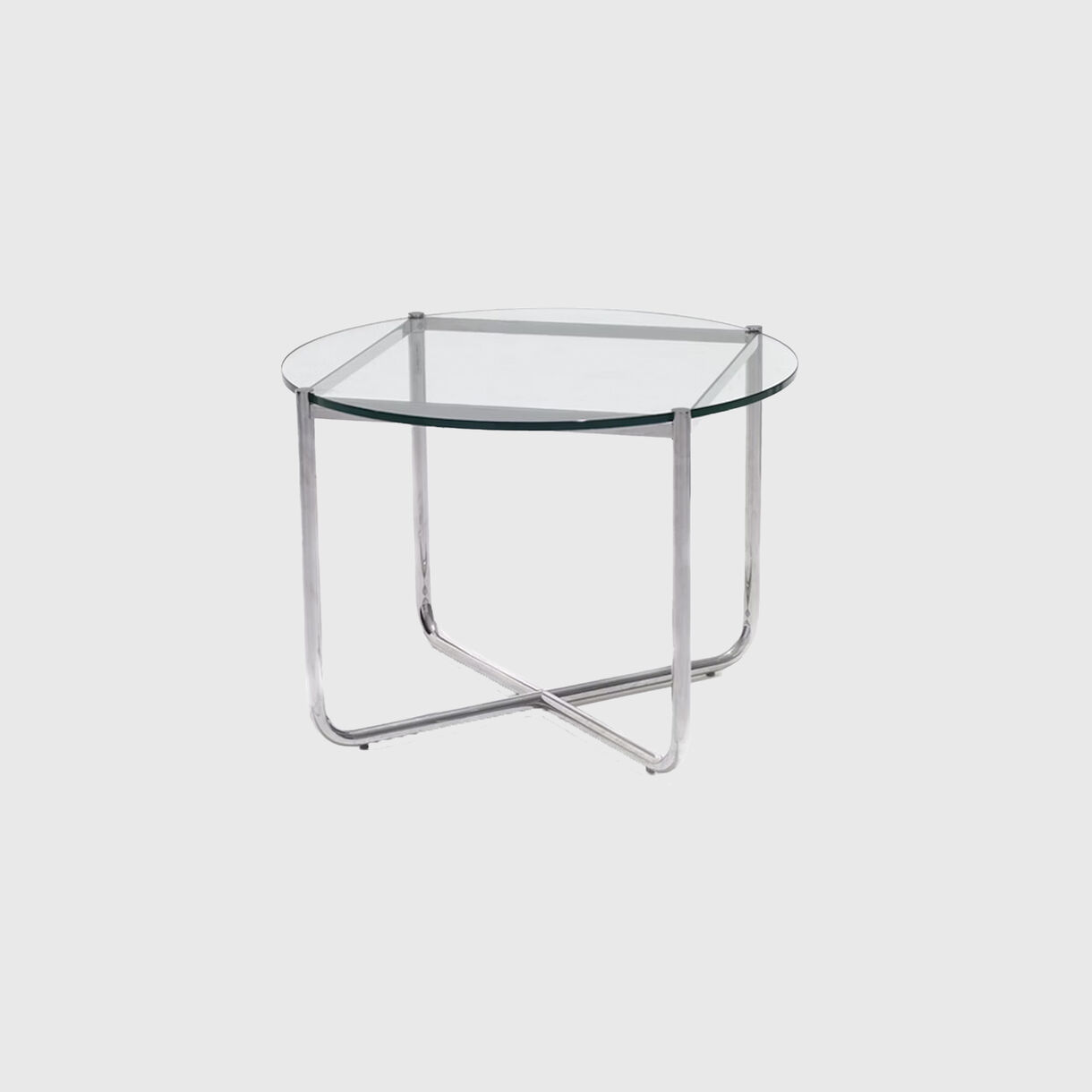 MR Side Table, Glass Chrome