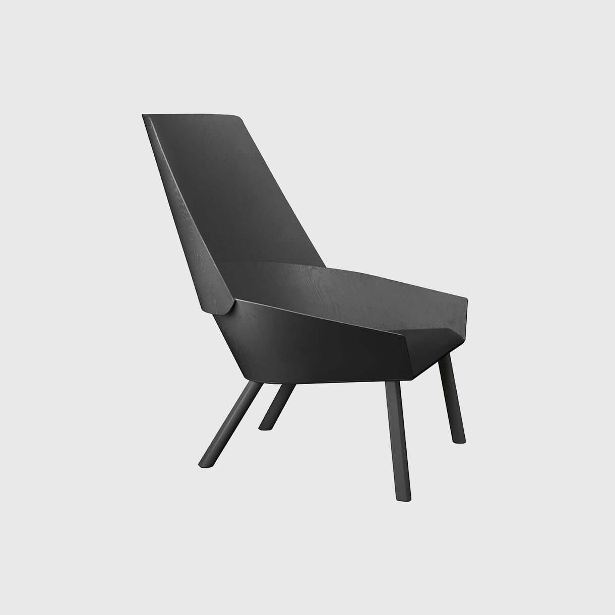 Eugene Lounge Chair, Jet Black