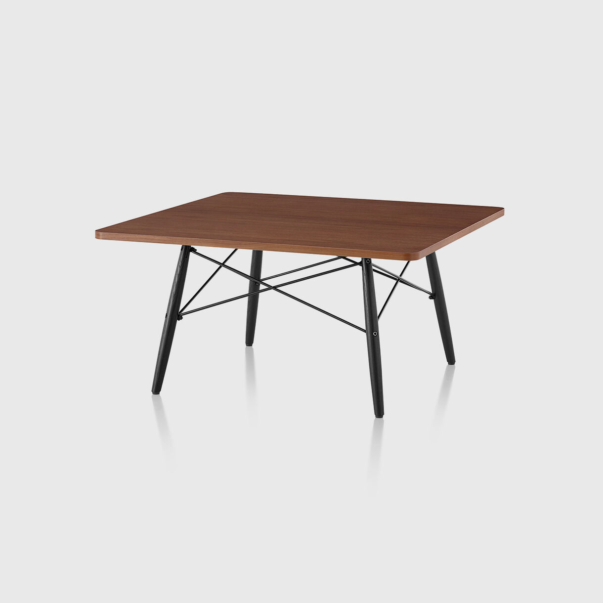 Eames Coffee Table, Walnut, Ebony & Black