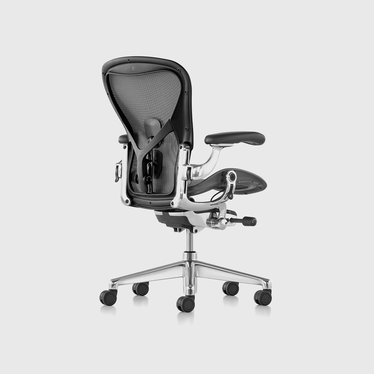 Aeron Chair, Graphite, Polished Aluminium