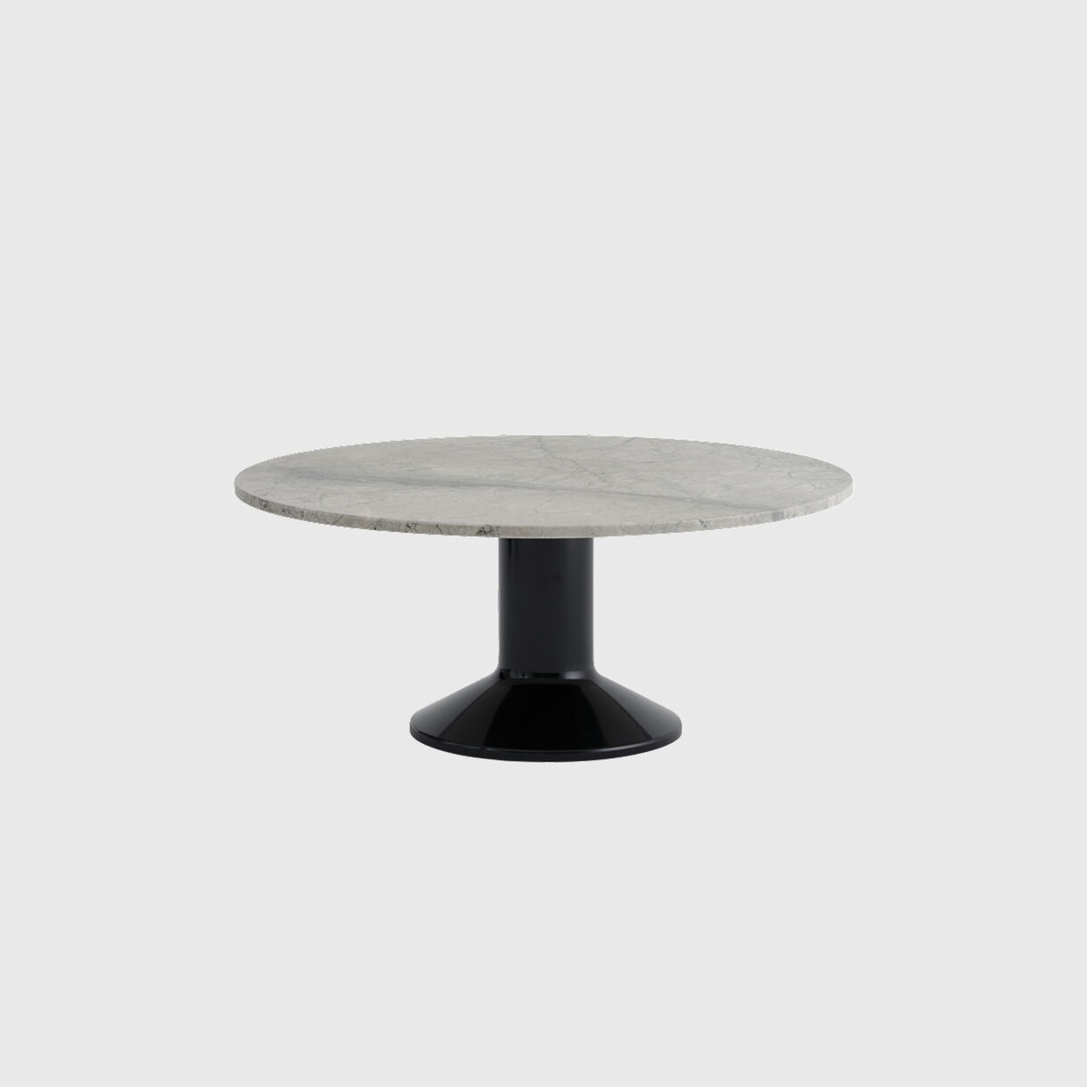 Midst Coffee Table, Grey Marble, Black