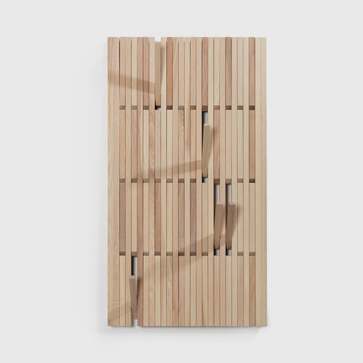 Piano Coat Rack, Large, Natural Ash