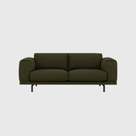 Rest 2 Seater Sofa, Metal Base