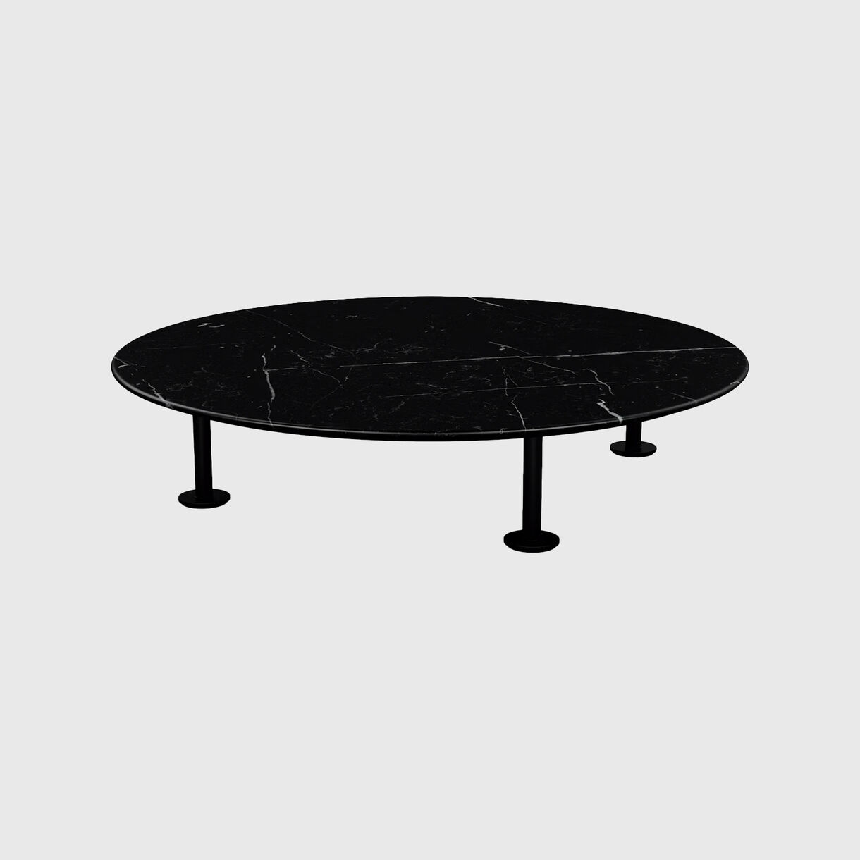 Grasshopper Coffee Table, Satin Nero Marquina, Black