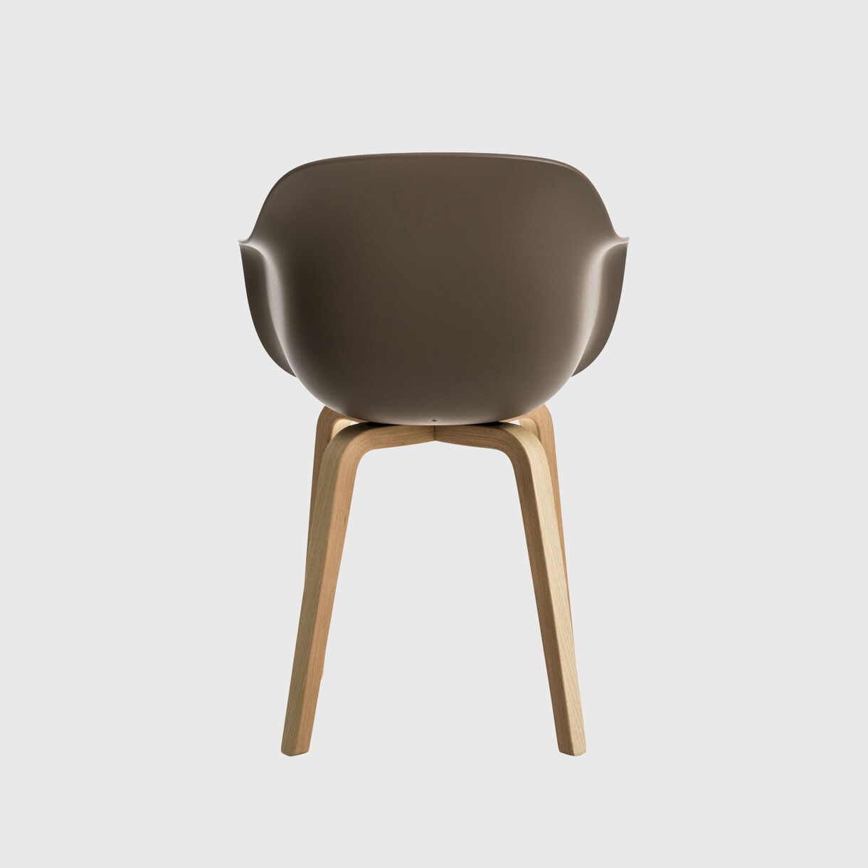 Substance Armchair, Plywood Legs, Grey Beige, Ash Natural