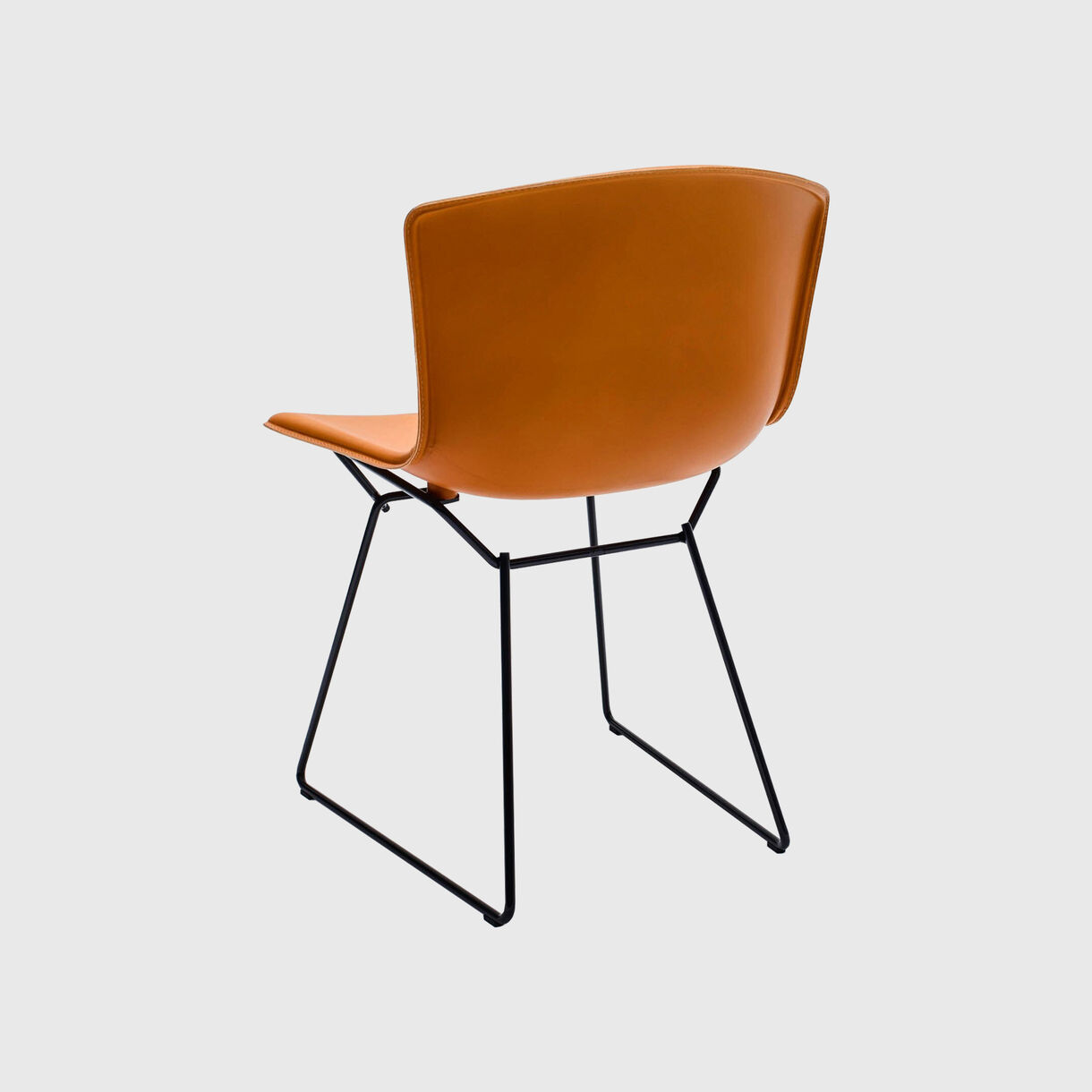 Bertoia Leather Side Chair, Natural Cowhide