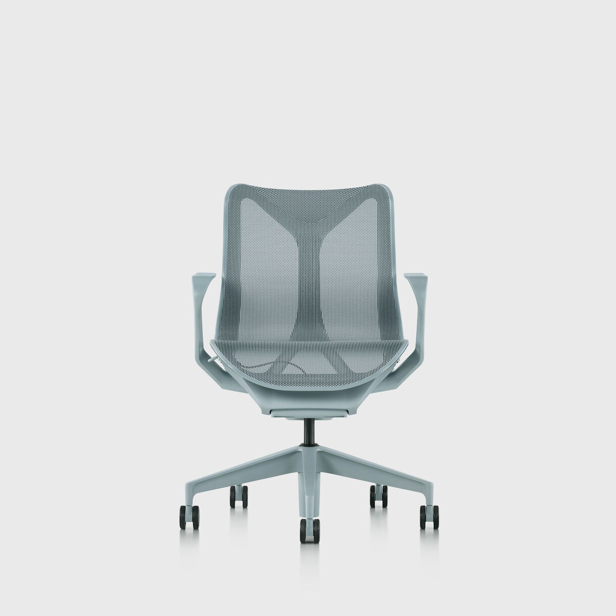 Cosm Chair, Glacier - Low Back - Fixed Arms