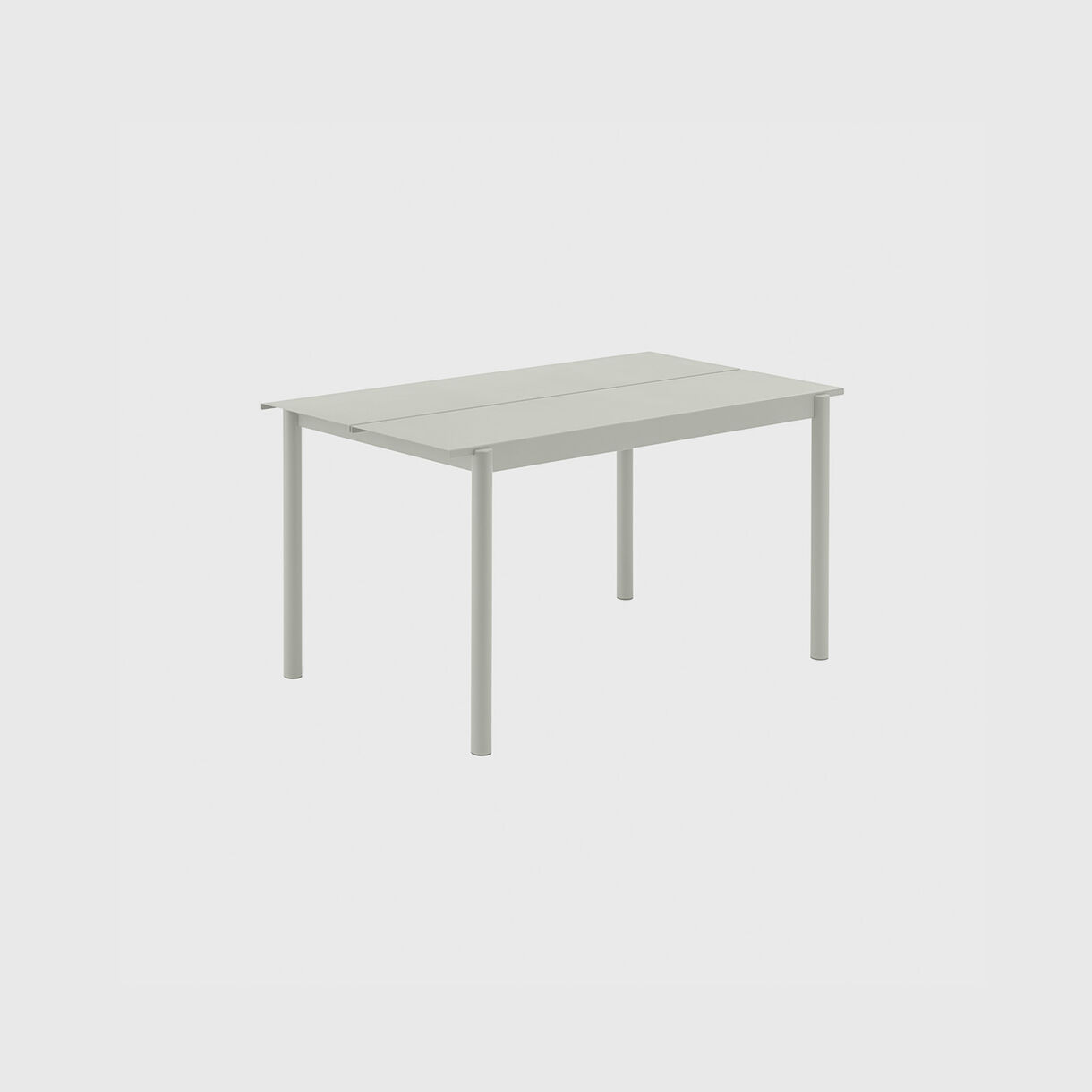 Linear Steel Table, Small, Grey