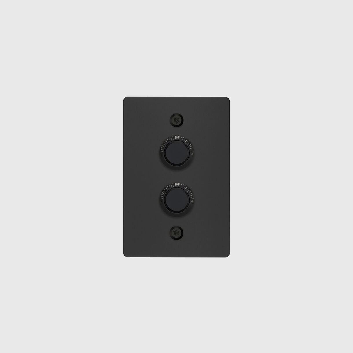 2G Dimmer Switch, Linear, Vertical, Black