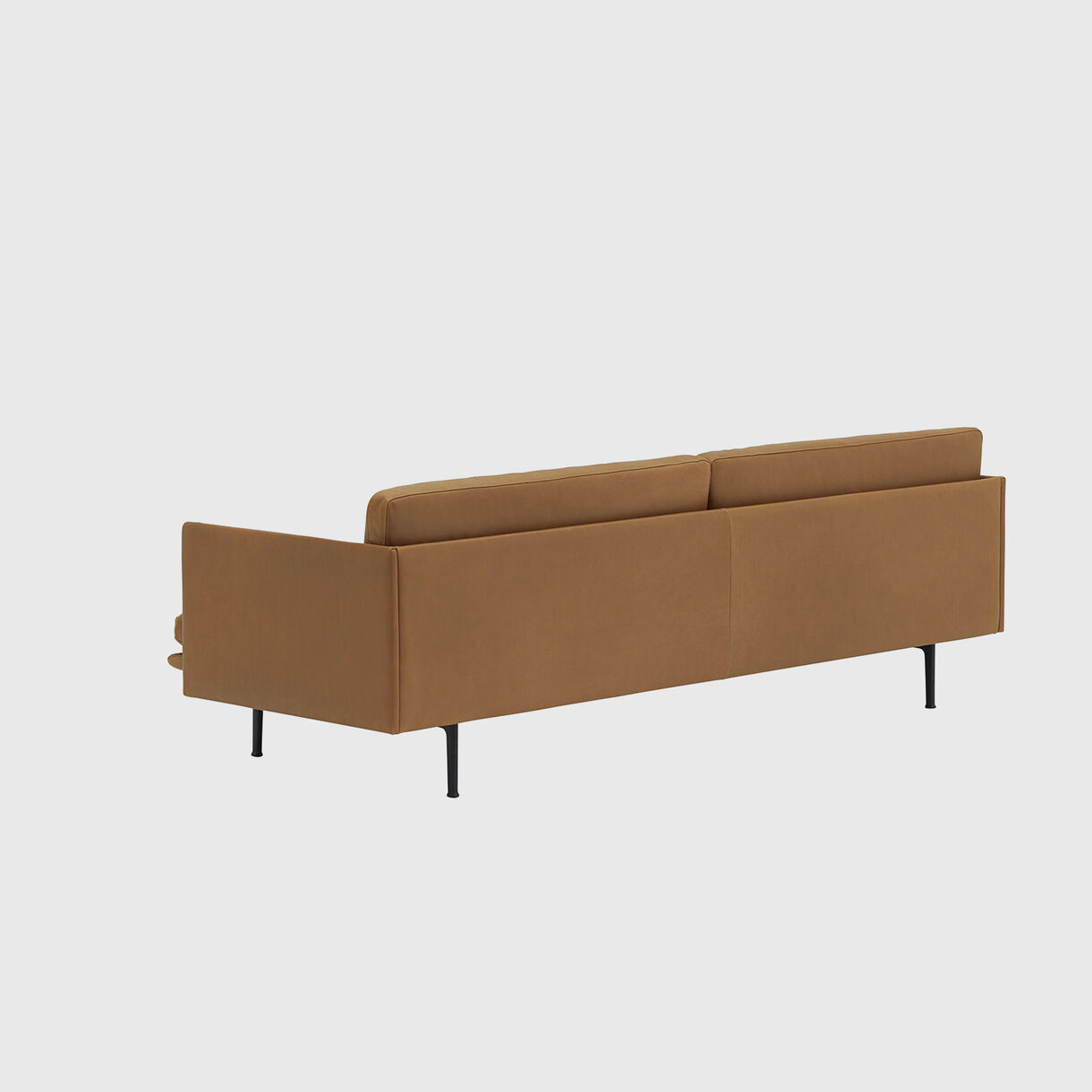 Outline 3 Seater Sofa, Cognac Leather