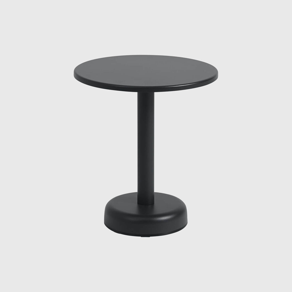 Linear Steel Side Table, Black