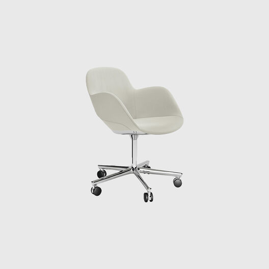 Sheru Armchair, 5 Star Base with Castors