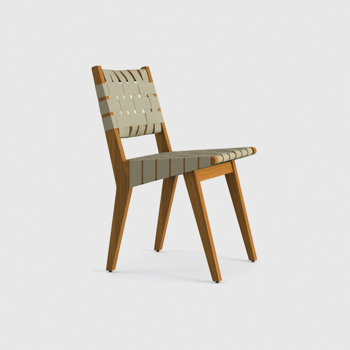 Risom Outdoor Side Chair, Antique Beige