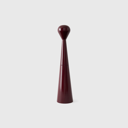 Mill Grinder, Tall, Burgundy Painted Beech