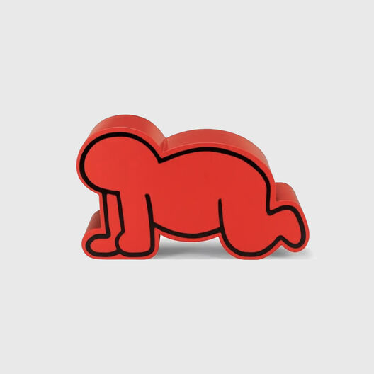 Red Baby Pouf