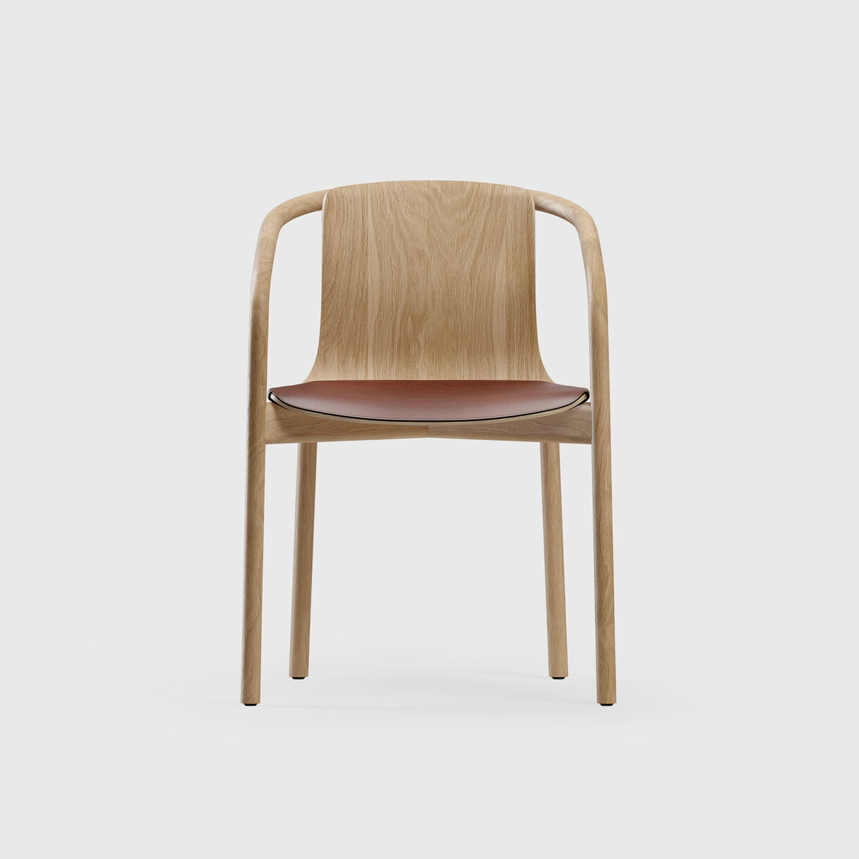 Osuu Chair, Oak, Maron Leather