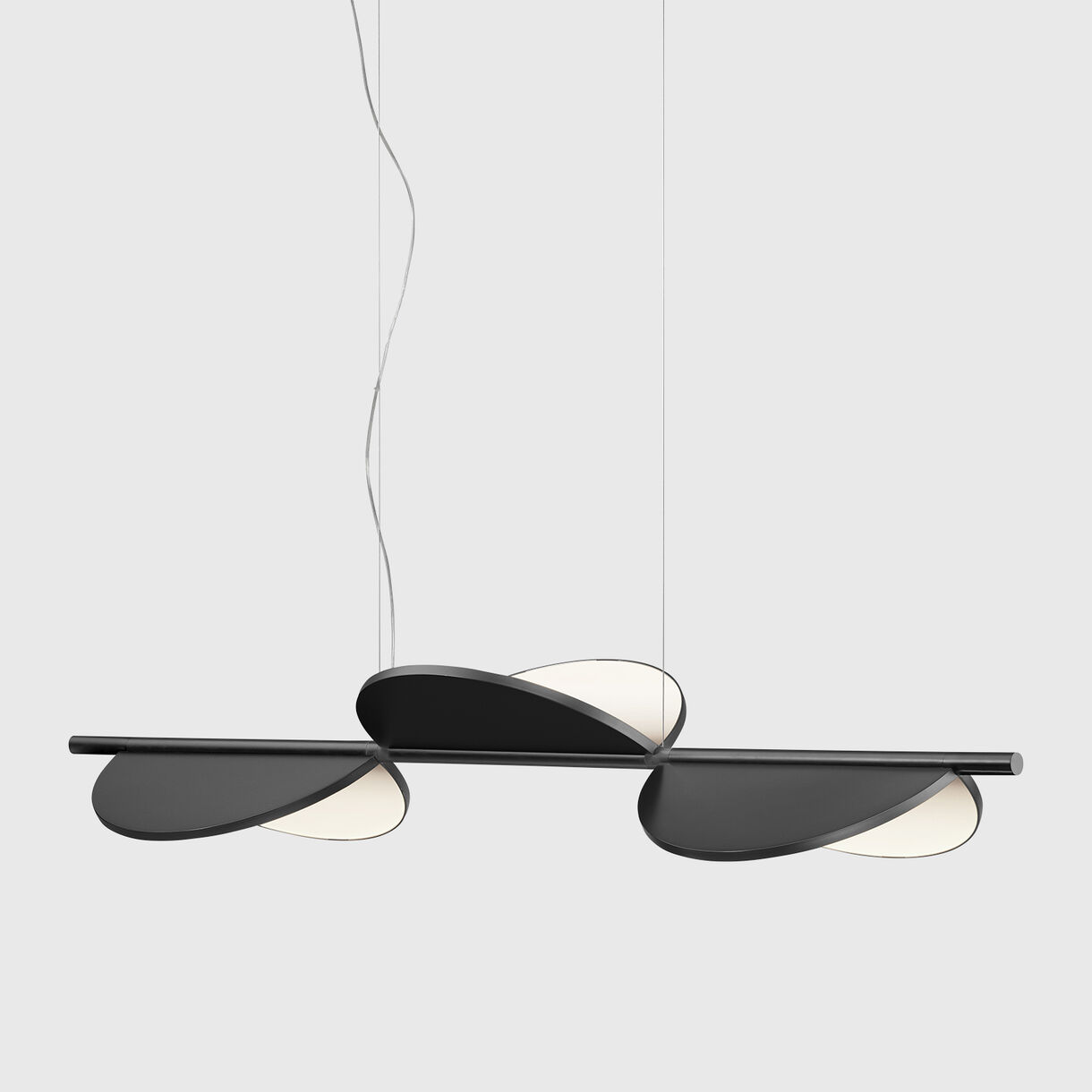 Almendra Linear S3 Suspension Lamp, Anthracite