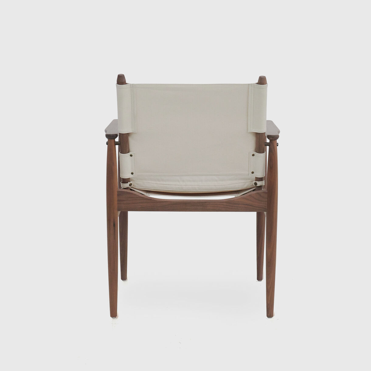 Journey Dining Armchair, Natural Canvas, Soap Finished Walnut