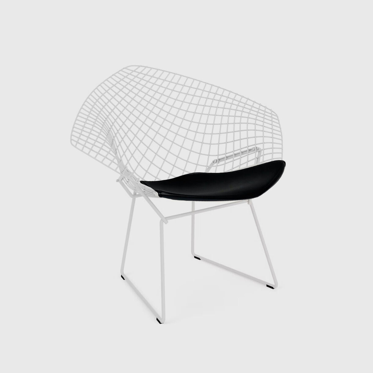 Bertoia Diamond Chair, Outdoor, White Black